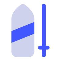 Ski icon for web, app, infographic vector