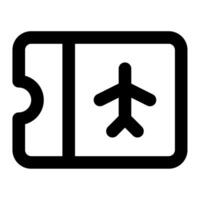 Boarding Pass icon for web, app, infographic vector
