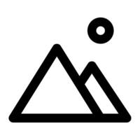 Mountain icon for web, app, infographic vector