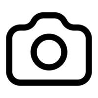 Camera icon for web, app, infographic vector