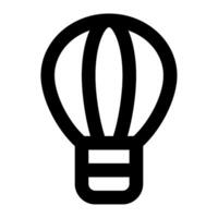Hot Air Balloon icon for web, app, infographic vector