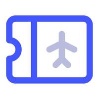 Boarding Pass icon for web, app, infographic vector