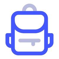 Backpack icon for web, app, infographic vector