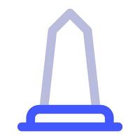 Monument icon for web, app, infographic vector