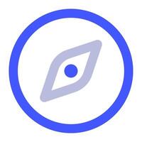 Compass icon for web, app, infographic vector