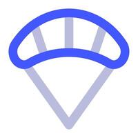 Parachute icon for web, app, infographic vector