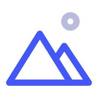 Mountain icon for web, app, infographic vector