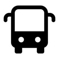 autobús icono para web, aplicación, infografía vector