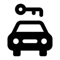 coche alquiler icono para web, aplicación, infografía vector