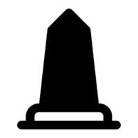 Monument icon for web, app, infographic vector