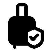 Travel Insurance icon for web, app, infographic vector