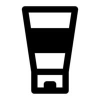 Sunscreen icon for web, app, infographic vector