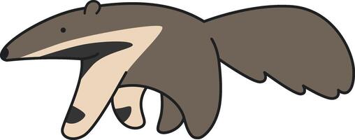 Cute Anteater illustration vector