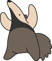 Cute Anteater illustration vector