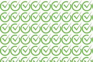 Check mark icon pattern. Tick symbol pattern in color, illustration vector