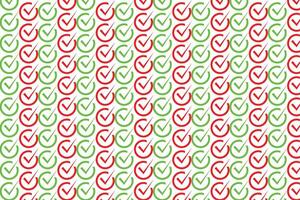 Check mark icon pattern. Tick symbol pattern in color, illustration vector