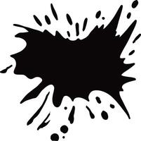 Splash silhouette icon vector