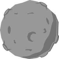 Luna símbolo icono monocromo vector