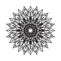 Circular pattern mandala art decoration elements. vector