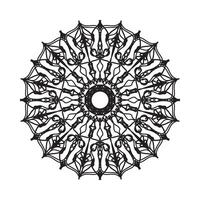 Circular pattern mandala art decoration elements. vector