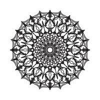 Circular pattern mandala art decoration elements. vector