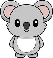 Minimalist Cute Koala , Charming Illustration vector