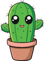 linda cactus , vibrante ilustración para creativo proyectos vector