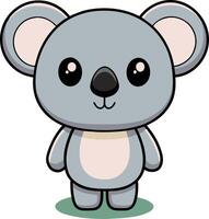 Minimalist Cute Koala , Charming Illustration vector