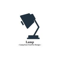 Study lamp icon in trendy flat style isolated on white background. study lamp concept icon illustration for web and mobile design. vector