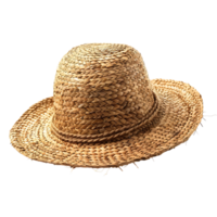 paille chapeau sur isolé transparent Contexte png