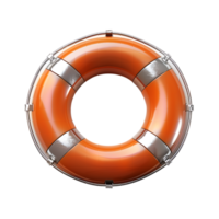 Life preserver ring on isolated transparent background png