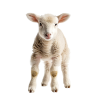 Lamb front view isolated on isolated transparent background png