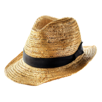 Paja sombrero en aislado transparente antecedentes png