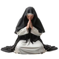 freira Rezar em isolado transparente fundo png