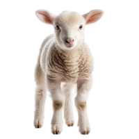 Lamb front view isolated on isolated transparent background png