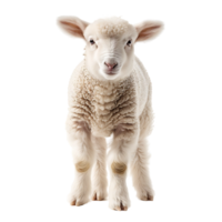 Lamb front view isolated on isolated transparent background png