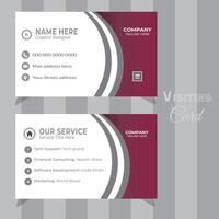 Simple design, Visiting Card Template. vector