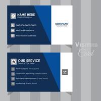 Unique Visiting Card Template, illustration design template . vector