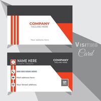 Unique Visiting Card Design , Full Illustration Design Template. vector