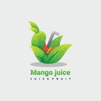 colorful juice logo illustration template vector