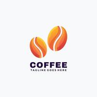 colorful coffee logo illustration template vector