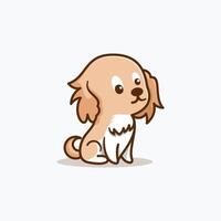 animal perro mascota logo diseño ilustración vector