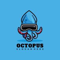 octopus mascot logo design illustration vector