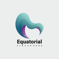 colorful abstract logo illustration template vector