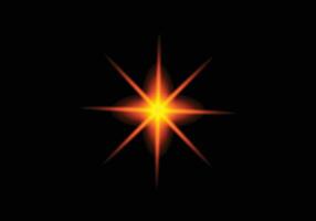 Sun ray sunburst yellow and red color radial explosion on dark background. vector