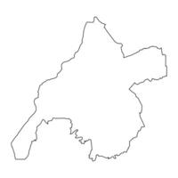 occidental provincia mapa, administrativo división de Kenia. ilustración. vector