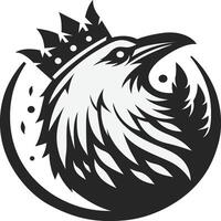 White Crow King vector