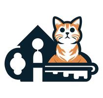 hogar seguridad gato vector