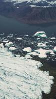 Panoramablick auf den großen Gletscher in Alaska video