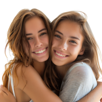 Girl bestfriend on isolated transparent background png